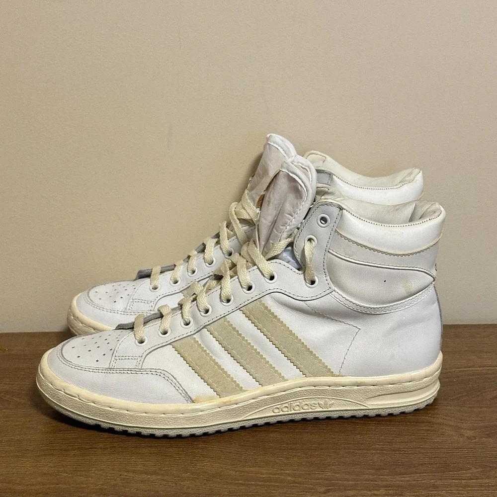 Vintage Adidas Tourney High Men's 7 Made‎ In France Sneakers Unworn 1980's NWOB
